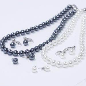 パールネックレス 貝パール 8mm42cm art-set-842